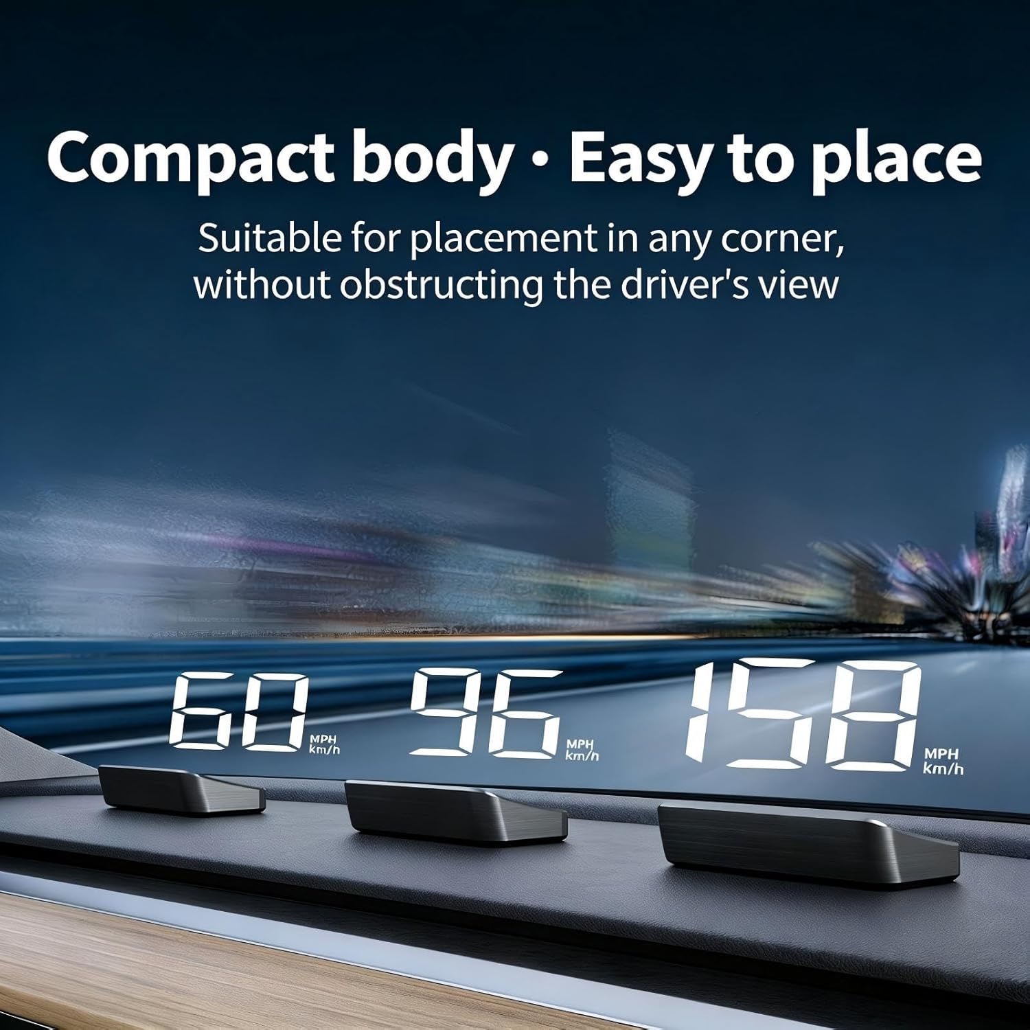 Cars Heads Up Display for Ford Explorer VI 2019-2024,Car HUD Interface Windshield Speedometer Projector,USB Plug & Play Digital Speedometer,A/Green-MPH