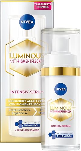 NIVEA LUMINOUS630 Anti-Pigmentflecken Intensiv-Serum, Gesichtspflege mit Thiamidol für einen ebenmäßigeren