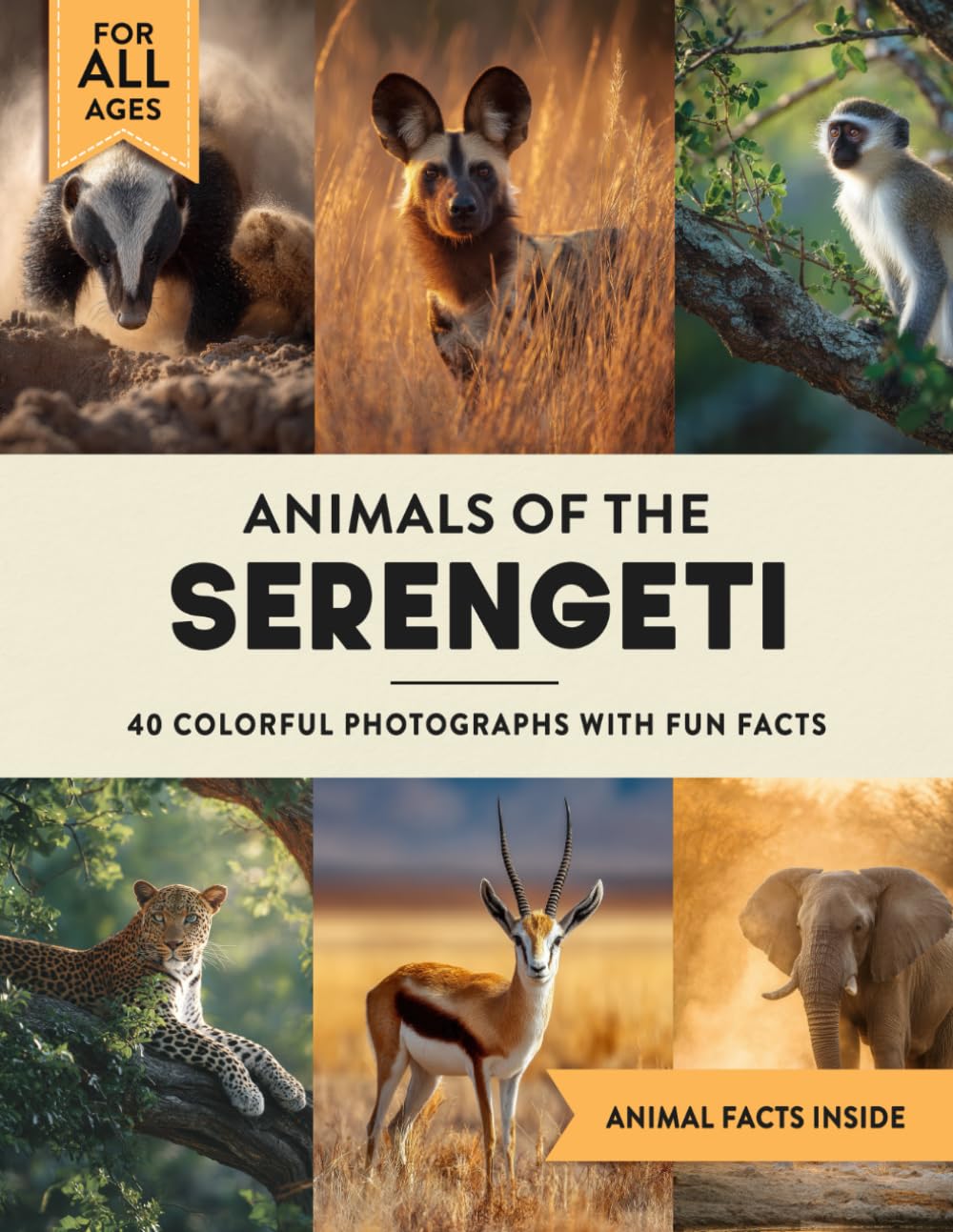 Animals of the Serengeti: A Wildlife Picture Book With Fun Facts Including Tanzania and Masai Mara For Kids & Adults