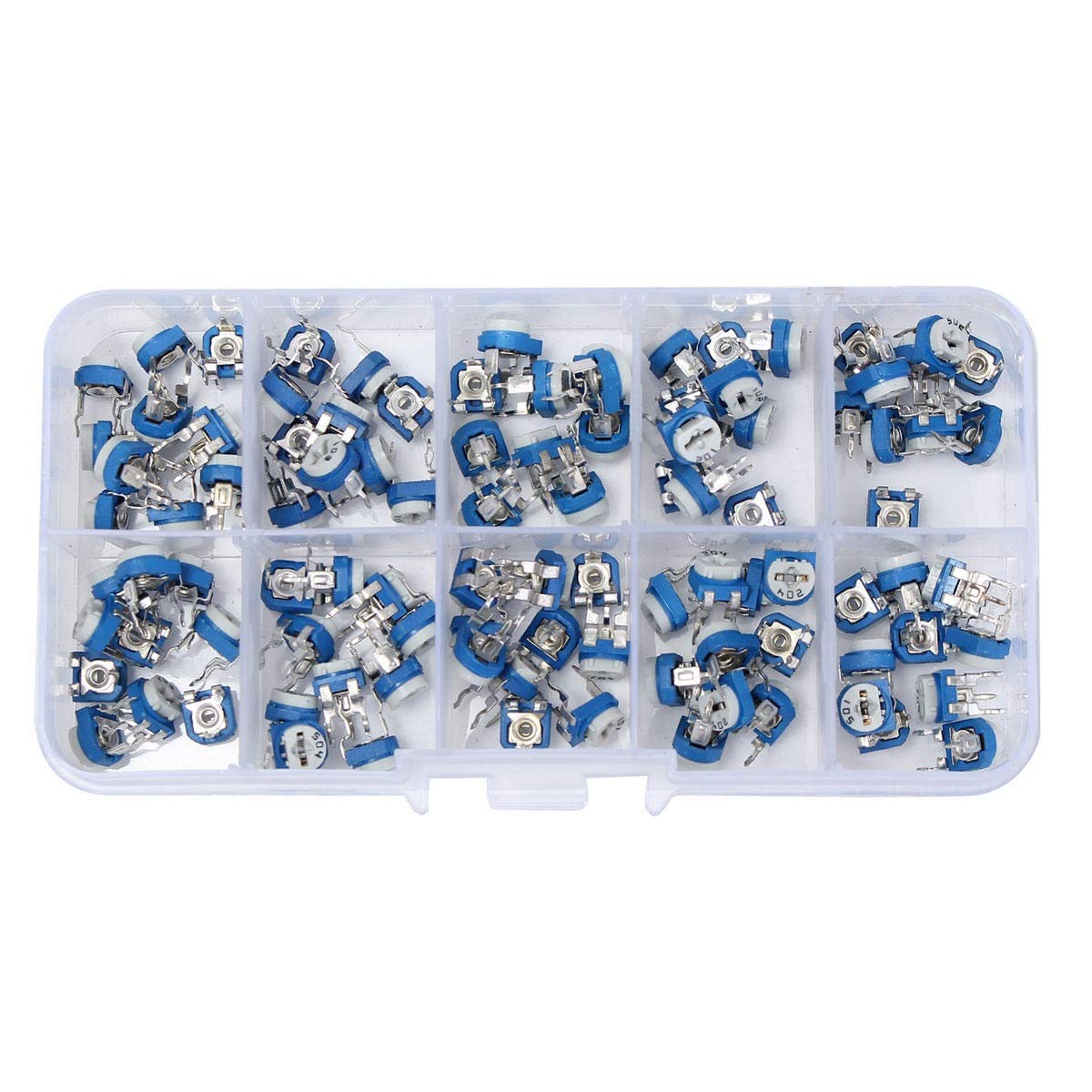 Résistance variable trimmer cermet 100R~500K pour ajuster vos tensions de circuits électroniques DIY