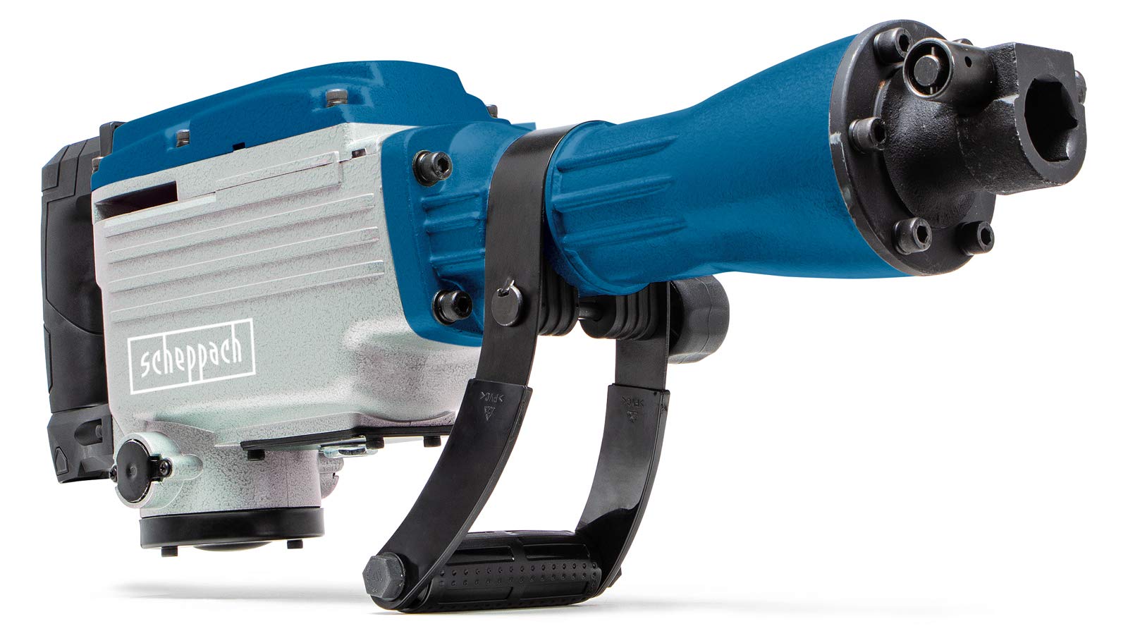 Scheppach AB1700 Abbruchhammer 50J Schlagkraft | 1700W Leistung | 2000 Schläge/min | 390mm Spitz- und Flachmeißel inkl. Metall-Transportkoffer