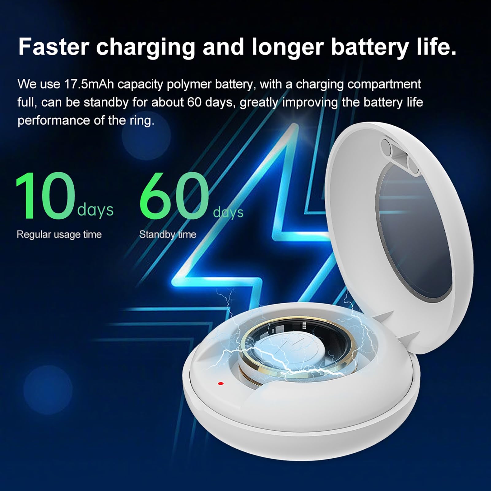 Anillo de Uso Inteligente Seguimiento del Sueño Saludable Monitoreo de la Salud a Prueba de Agua Sensor de Frecuencia Cardíaca Monitoreo Multimodo Durante Todo el Día(Silver,12#)