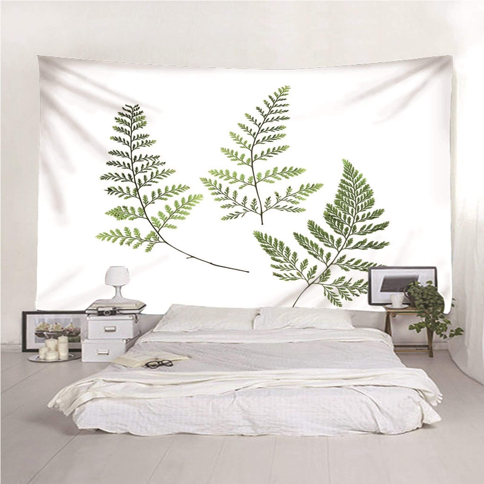 Aeici Tapiz Pared, Tela Pared Decoracion Planta De Hojas Verdes Tapiz para Colgar Pared(240X220Cm)