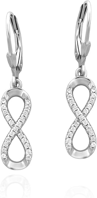 SOFIA MILANI - Women's Earrings 925 Silver - Infinity Dangle Earrings - 20460