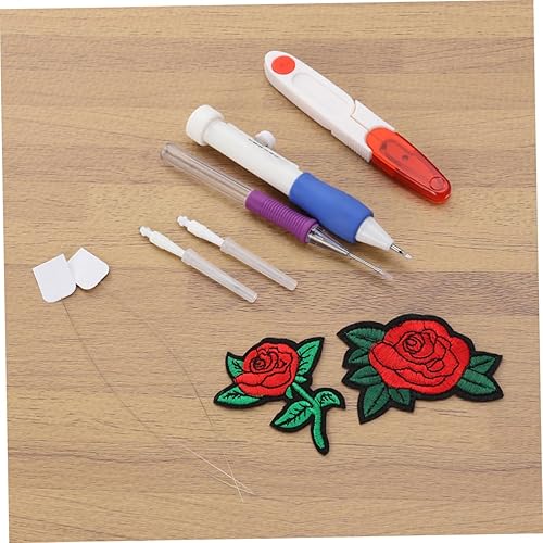 Miniatura 4 de EXCEART 3 Uds. Ultra Punch Needle Craft Tool para bordar punzón aguja bordado pluma artesanía para bordar enhebradores kits de bordado suministros