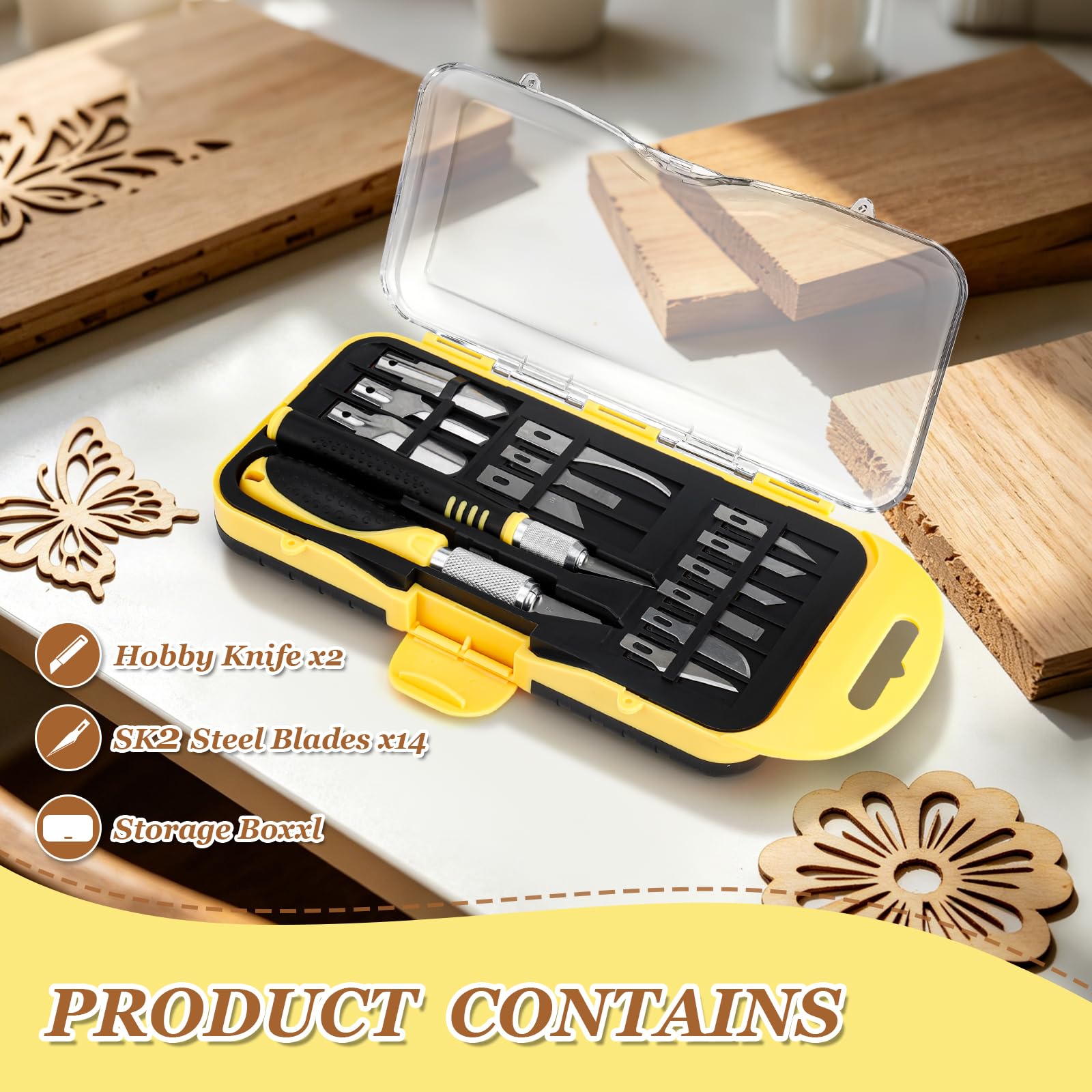 Sepnakgee Exacto Knife Set - 16 PCS Crafting Kit -7