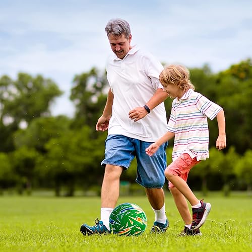 Miniatura 6 de Balón de fútbol tamaño 5, pelota de fútbol de entrenamiento para niños, adolescentes, jóvenes y adultos, 32 paneles cosidos a máquina, pelota de