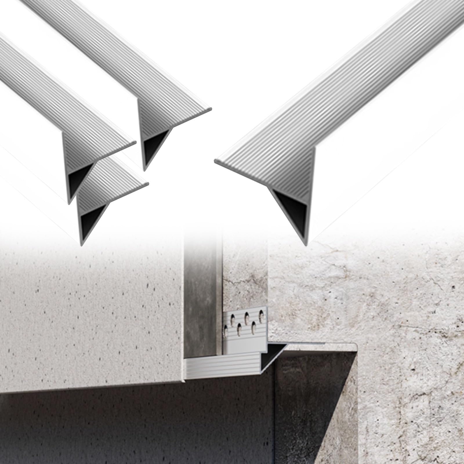 Bordure de toit en aluminium haut de gamme, profilé anti-goutte de 4 pi pour fenêtre