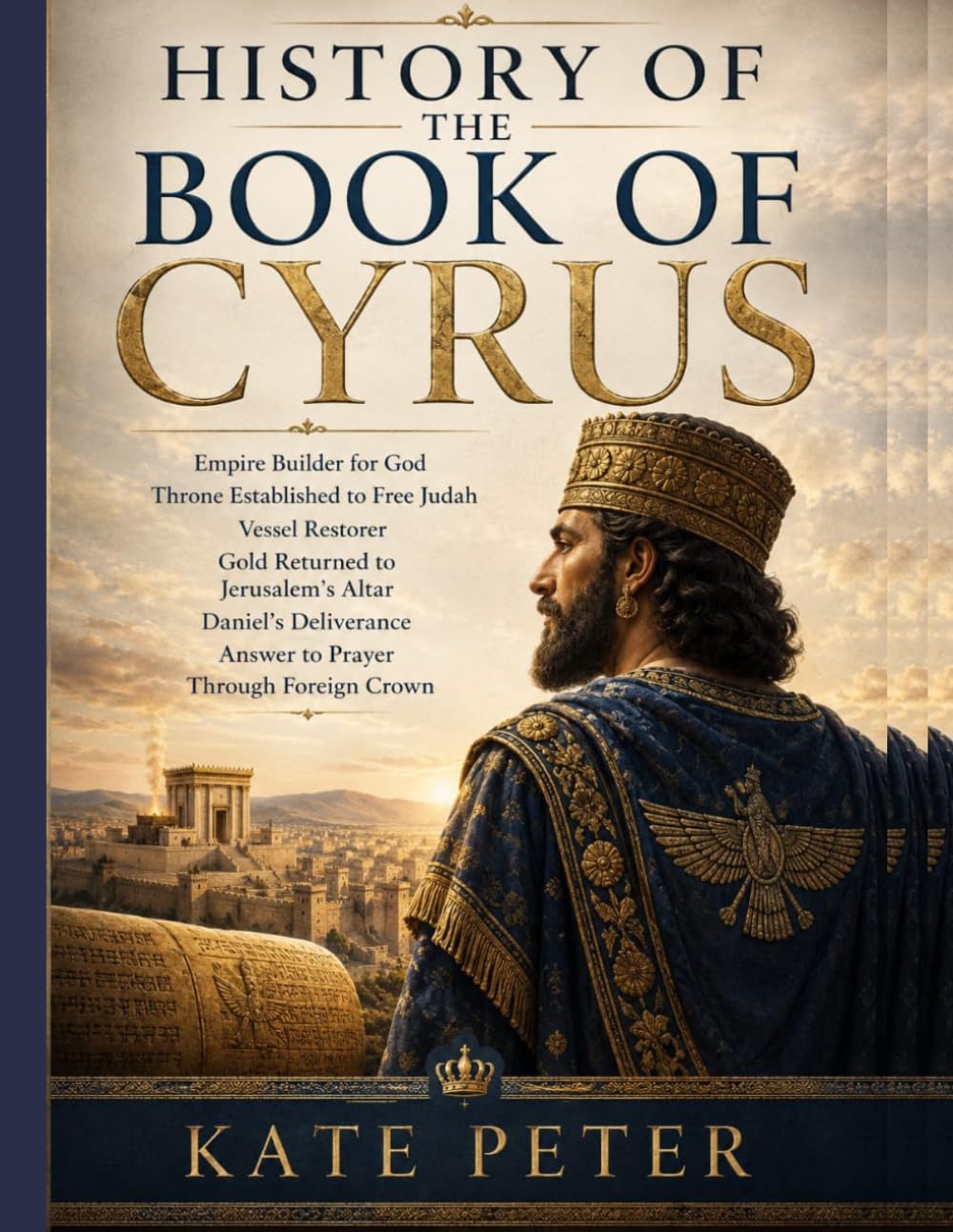 HISTORY OF THE BOOK OF CYRUS:: Empire Builder for God Throne Established to Free Judah Vessel Restorer Gold Returned to Jerusalem’s Altar Daniel’s Deliverance Answer to Prayer Through Foreign Crown