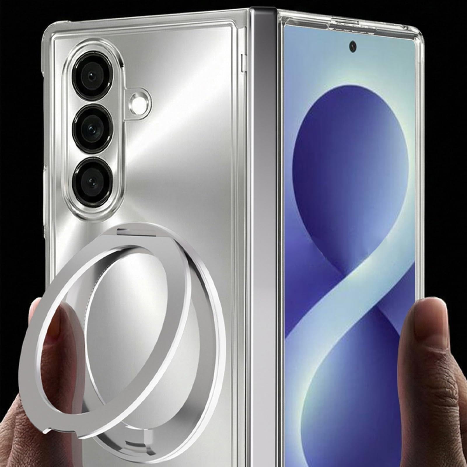 Custodia Per Samsung Galaxy Z Fold 8 Ultra, Sottile Elettroplaccato Case