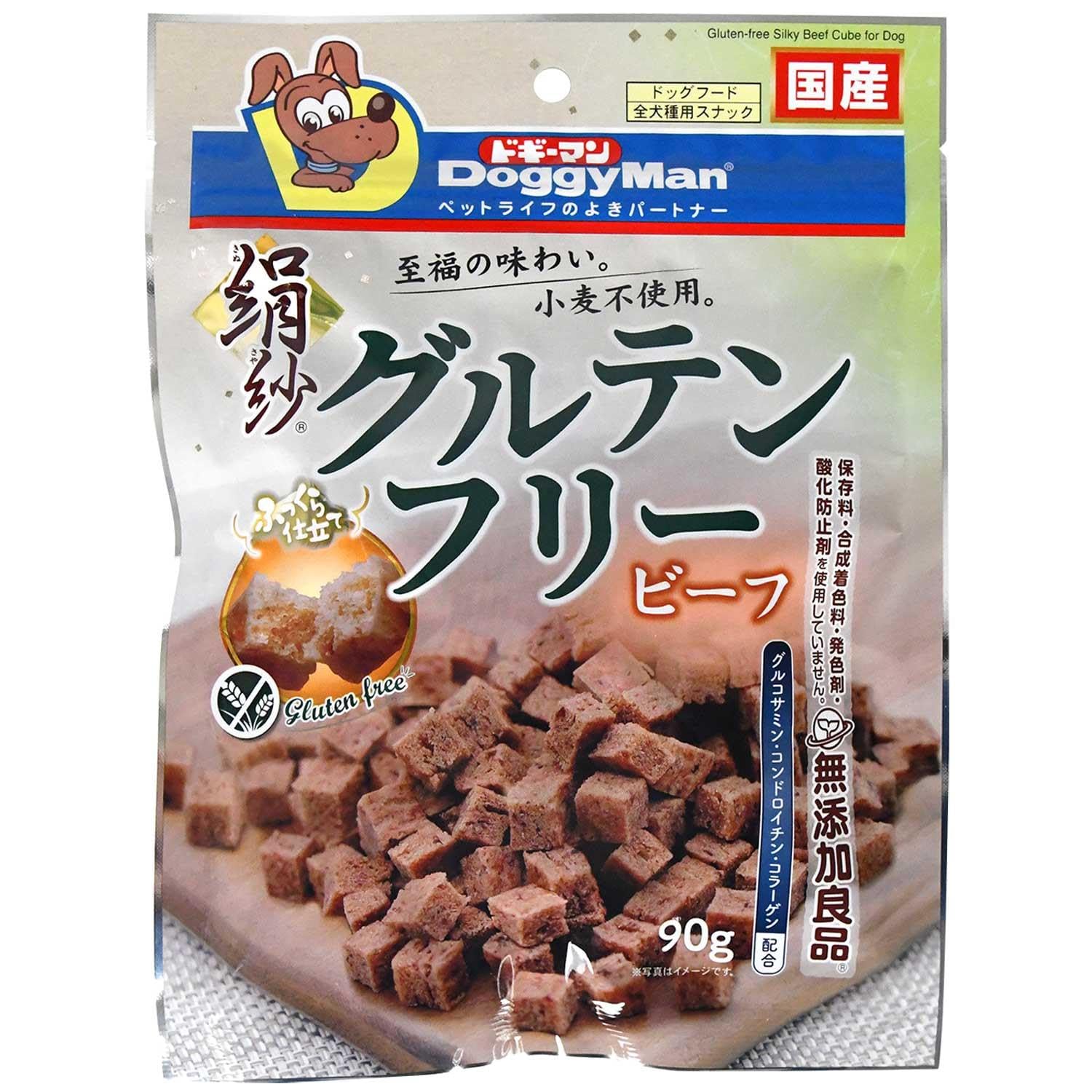 Amazon.co.jp: ドギーマン 絹紗 グルテンフリー ビーフ 90g×4袋