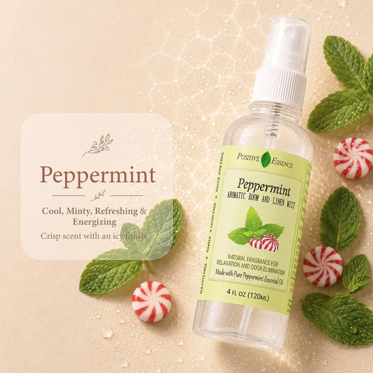 Possitive Essence - Pulverizador aromático para habitación y ropa de cama