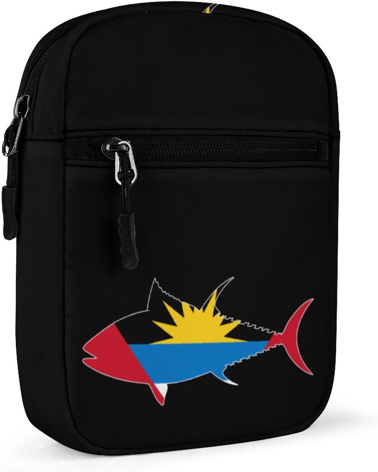 Antigua And Barbuda Flag Tuna Fish Small Crossbody Bag Sling Shoulder Satchel