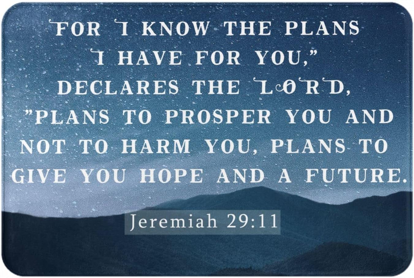Vivacite Prayer Mat Christian Gifts for Women Men Faith Religious Spiritual Gifts for Women Prayer Rug with Bible Verse Christian Decor Area Rug for Pray Scripture The Lord's Prayer, 36"X24"