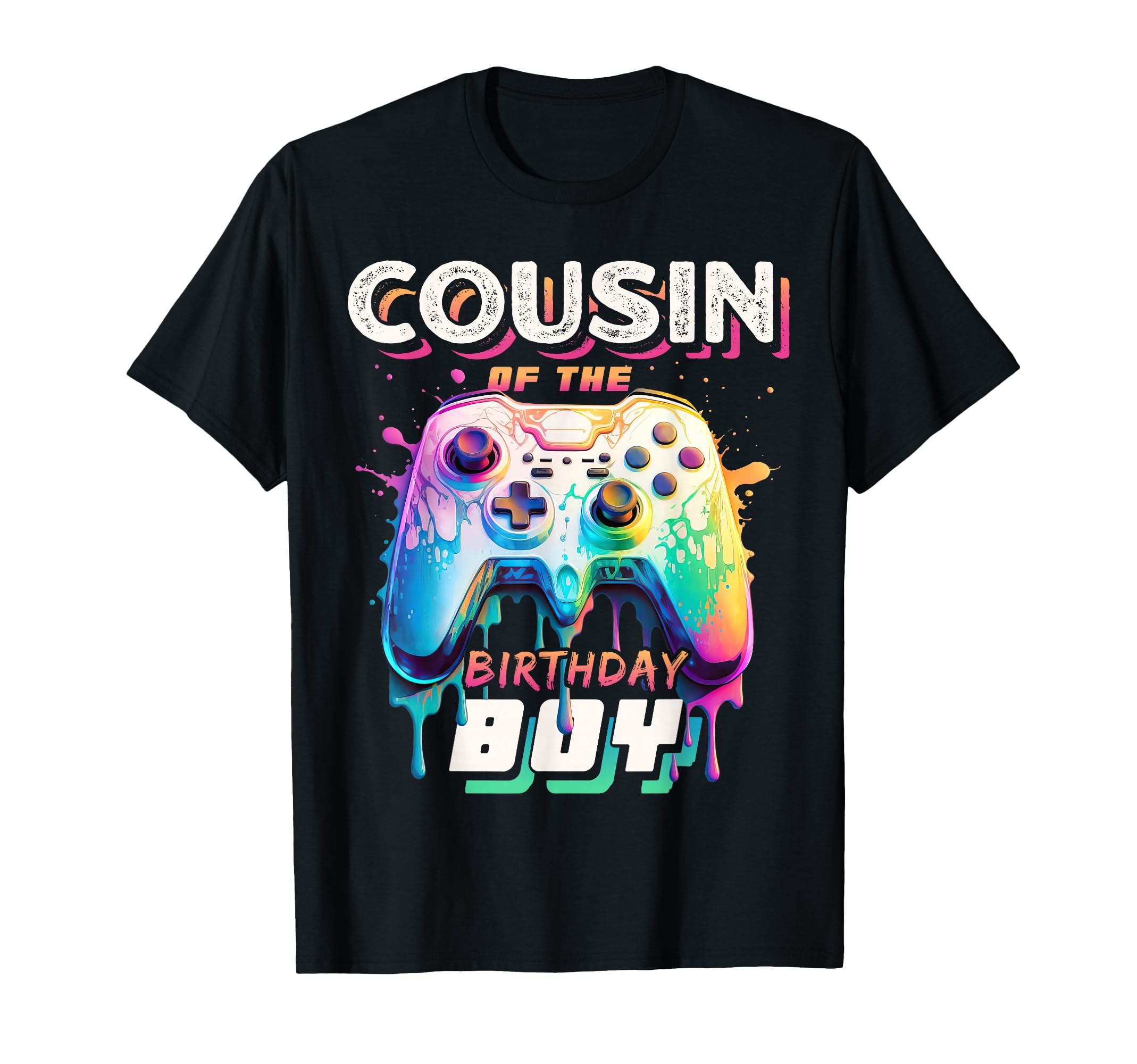 Cousin of the Birthday Boy Matching Video Gamer Party T-Shirt