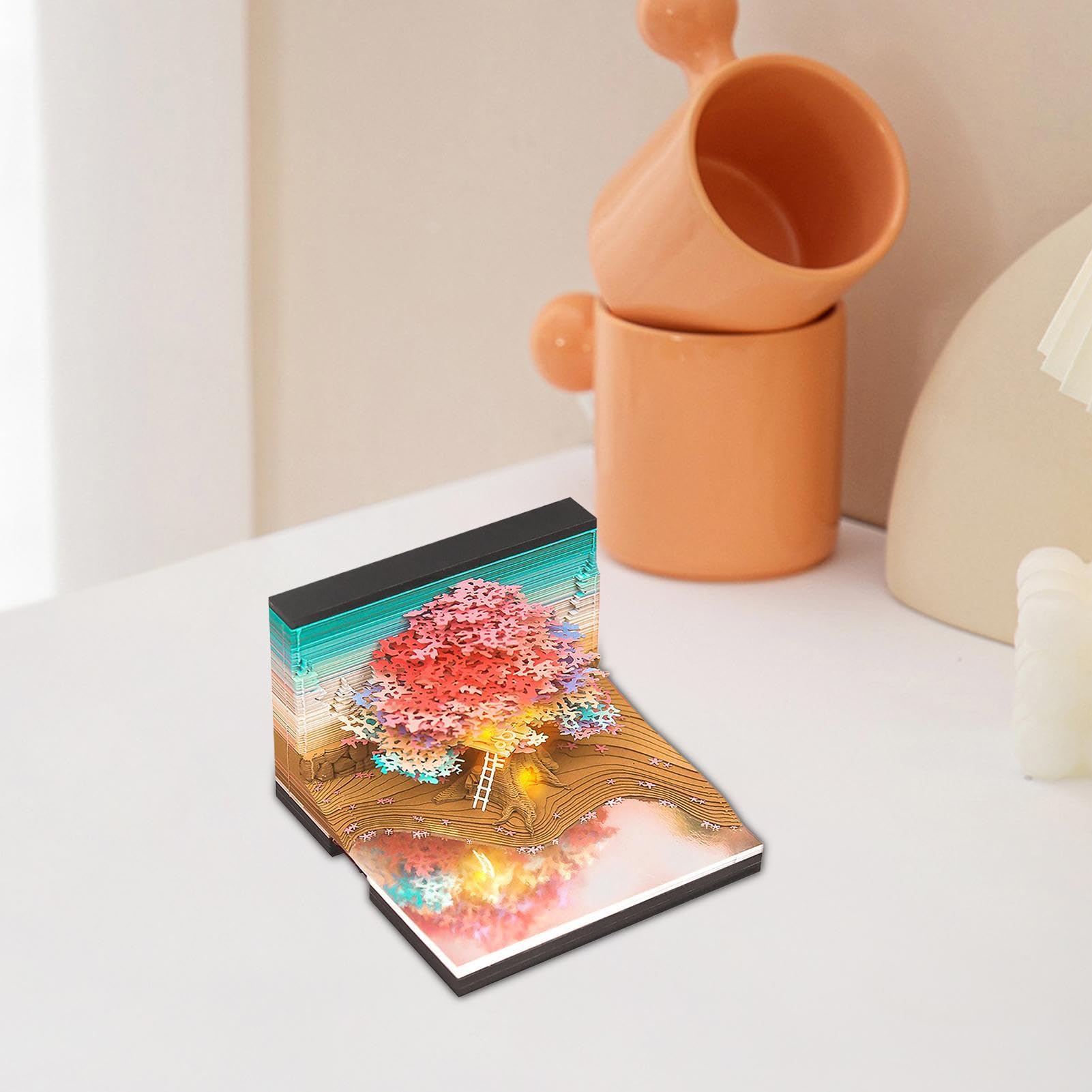 Calendrier 2025 – Planificateur pop-up en papier, calendrier de bureau