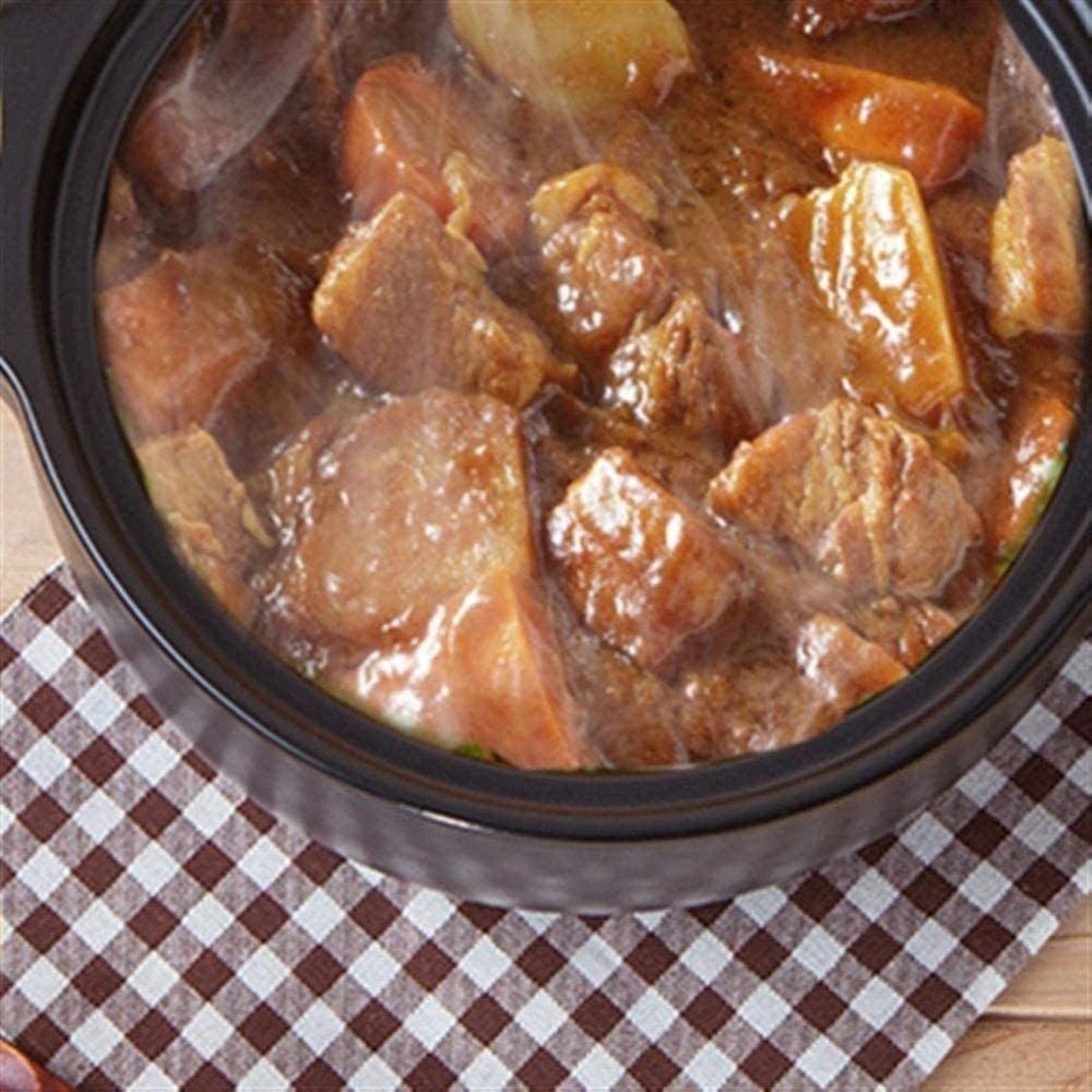 Cacerola de Barro, cazuela con Tapa, Olla de Terracota - cocida a Alta Temperatura, Apta para lavavajillas - Rosa - Capacidad de 4,2 litros,Pink-Capacity 4.2L
