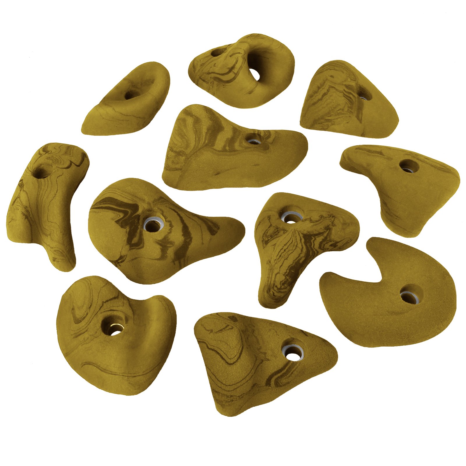 ALPIDEX 11 Prese per Arrampicata | Misura L | Maniglie | Varie Forme Colori | Pietre Blocchi Arrampicata
