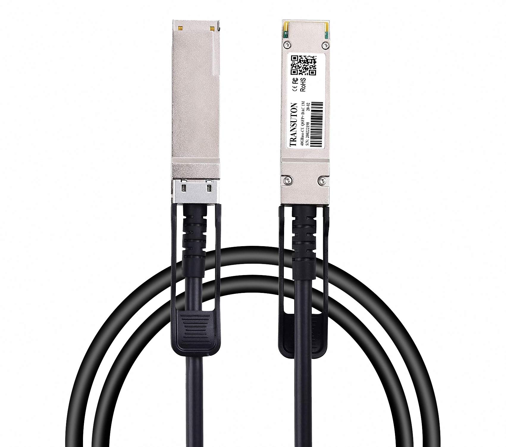 Kabel DAC 40G QSFP+ | 40GBASE-CR4 Twinax pasywny bezpośredni kabel miedziany QSFP+ do Dell Force10 CBL-QSFP-40GE-PASS-3M, QSFP+ do QSFP+, kabel Twinax, 3 metry (3 m)