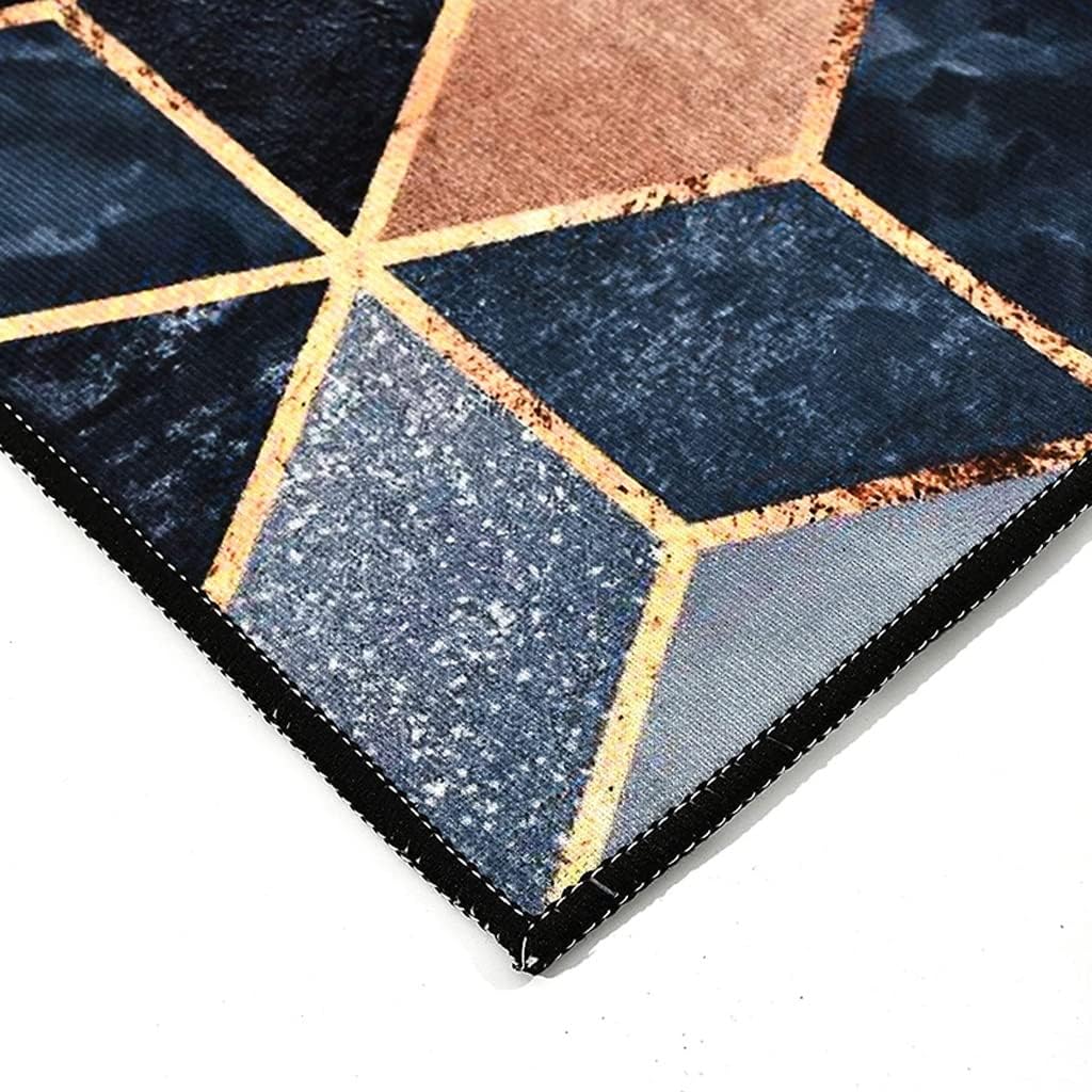Kitchen Mat Anti-Skid and Oil-Proof Household Full Carpet Long Strip Waterproof Mat Can Be Wiped No-Clean(D,40 x 120 cm)