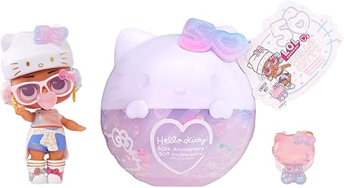 LOL Surprise Hello Kitty Crystal Cutie Doll con 7 sorpresas 50 aniversario edición limitada regalo para niñas mayores de 3 años