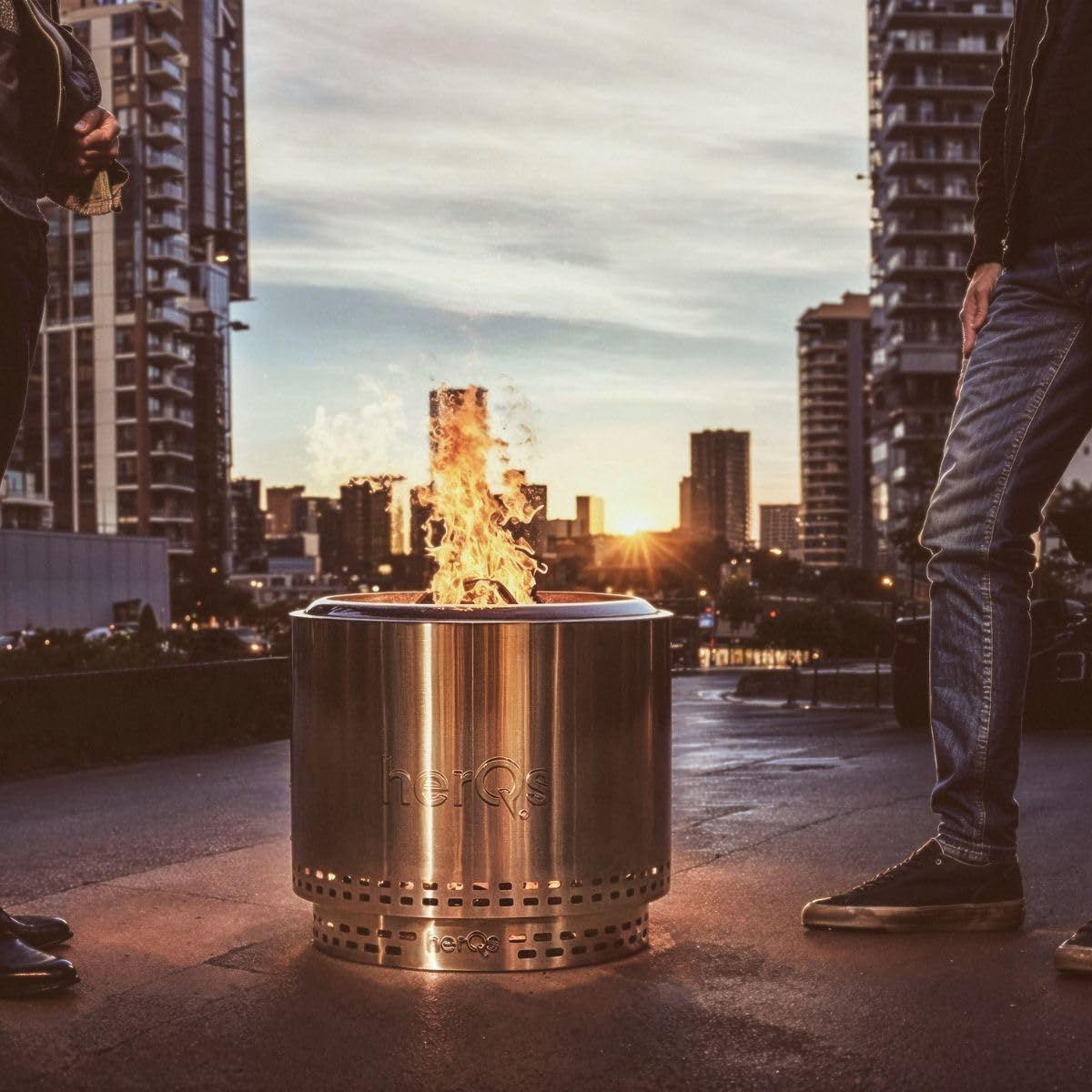 HerQs Chimenea sin Humo/Smokeless FirePit Blaze