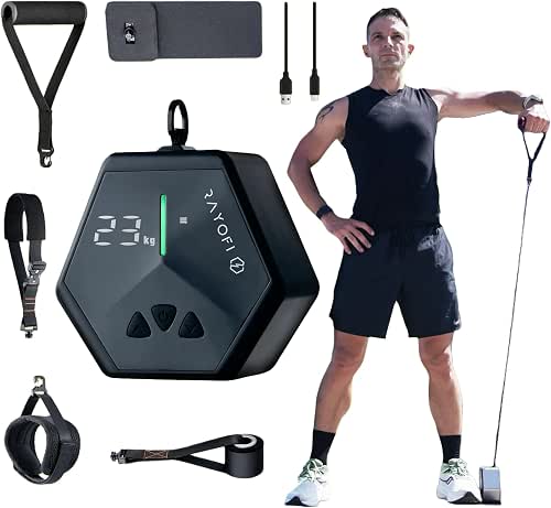 Rayofi Go-Tone Portable Gym Machine, Smart LCD Display, 0.7 kg,