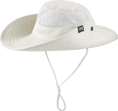 Miniatura 4 de Sombrero de pescador de pesca de playa plegable con protección UV para el verano, para mujer, con agujero para cola de caballo