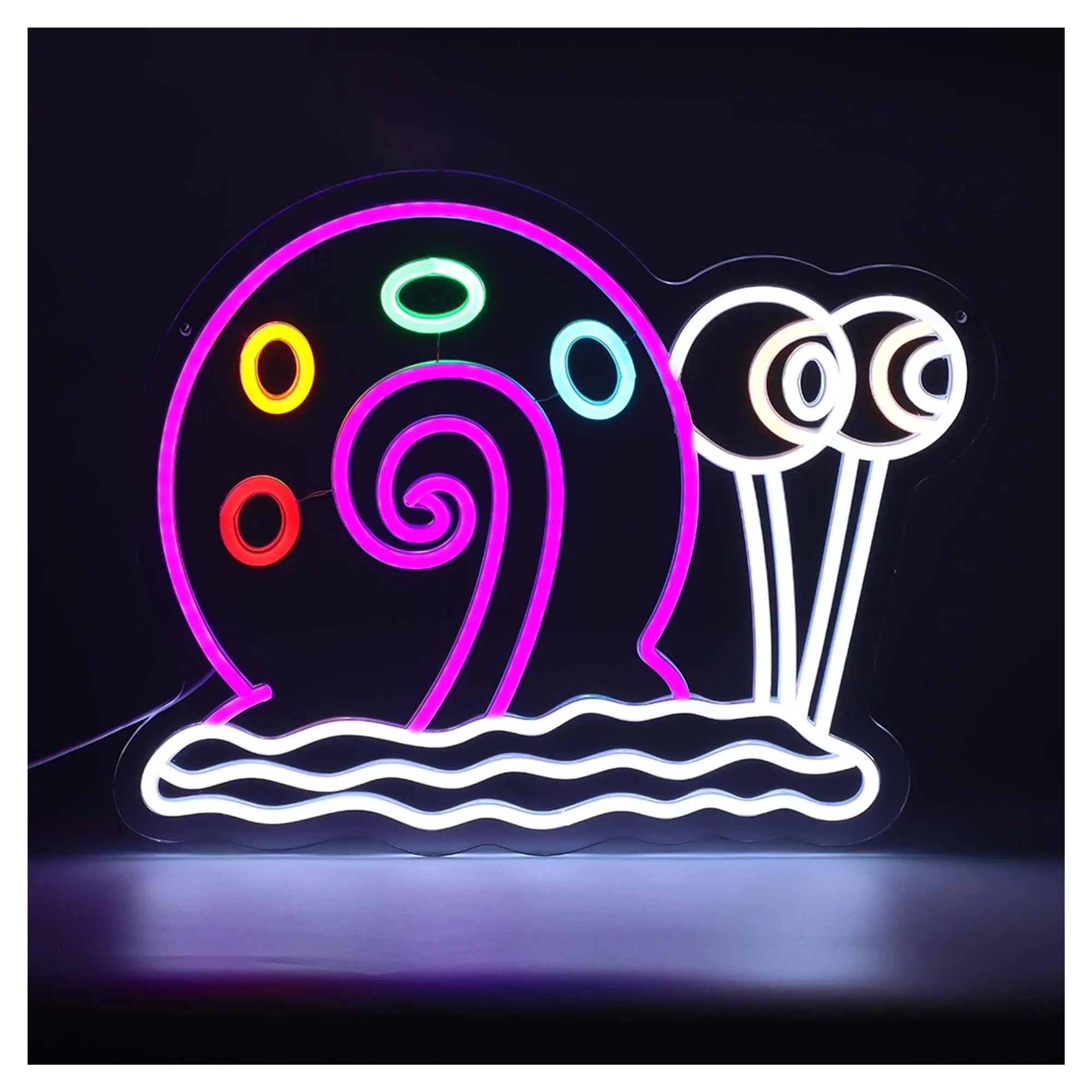 XENITE Luces Art Decoration Christmas Letrero De Neón De Caracol LED Regulable Para Hombre Cueva Dormitorio Adolescente Sala De Juegos Decoración Luz Nocturna De Dibujos Animados