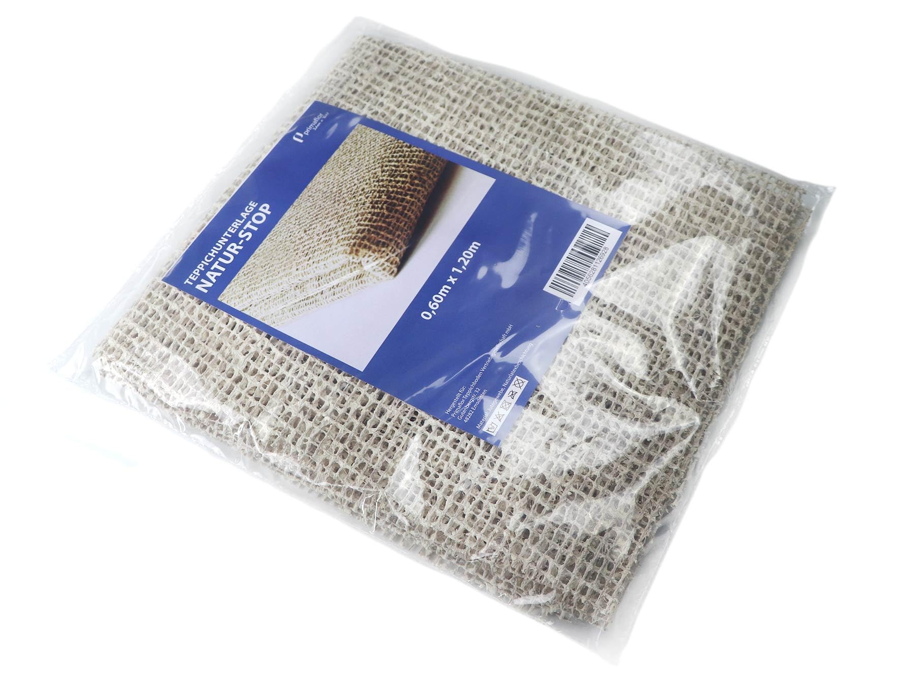 Primaflor - Ideen in Textil sous-Tapis Antidérapant Natur-Stop 1,60m x 2,30m sous-Couche pour Sols Durs | Tapis Écologique, Protection de Tapis Anti-Glisse | Lavable et Découpable