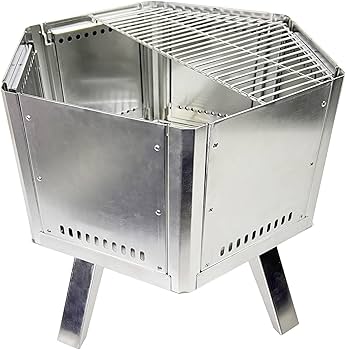 Amazon | Solotour 焚火台 二次燃焼 コンパクト 直径45cm ロストル