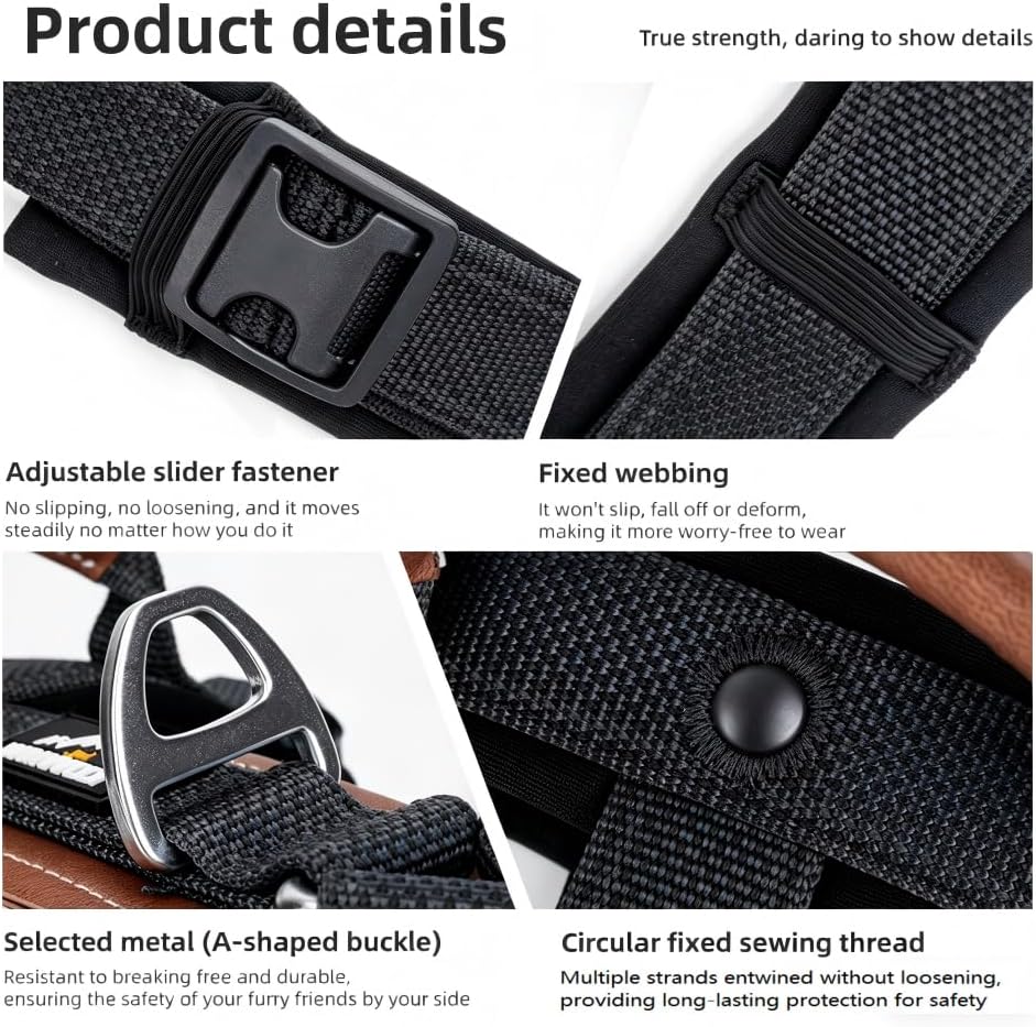 No Pull Dog Harness Reflective, Adjustable L-Shape Vest for Small Medium Dogs, No Pull Pet Harness for Walking and Training, Enhanced Comfort and Safety (Pack of 1 Black, S)