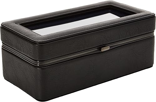 Miniatura 2 de Perry Ellis - Caja de almacenamiento para reloj de piel para hombre color negro 1 unidad