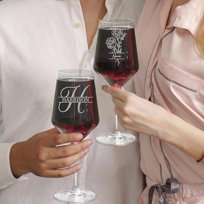 Copa de Vino Personalizada 18 oz con Nombre Grabado - Regalo miniatura 2