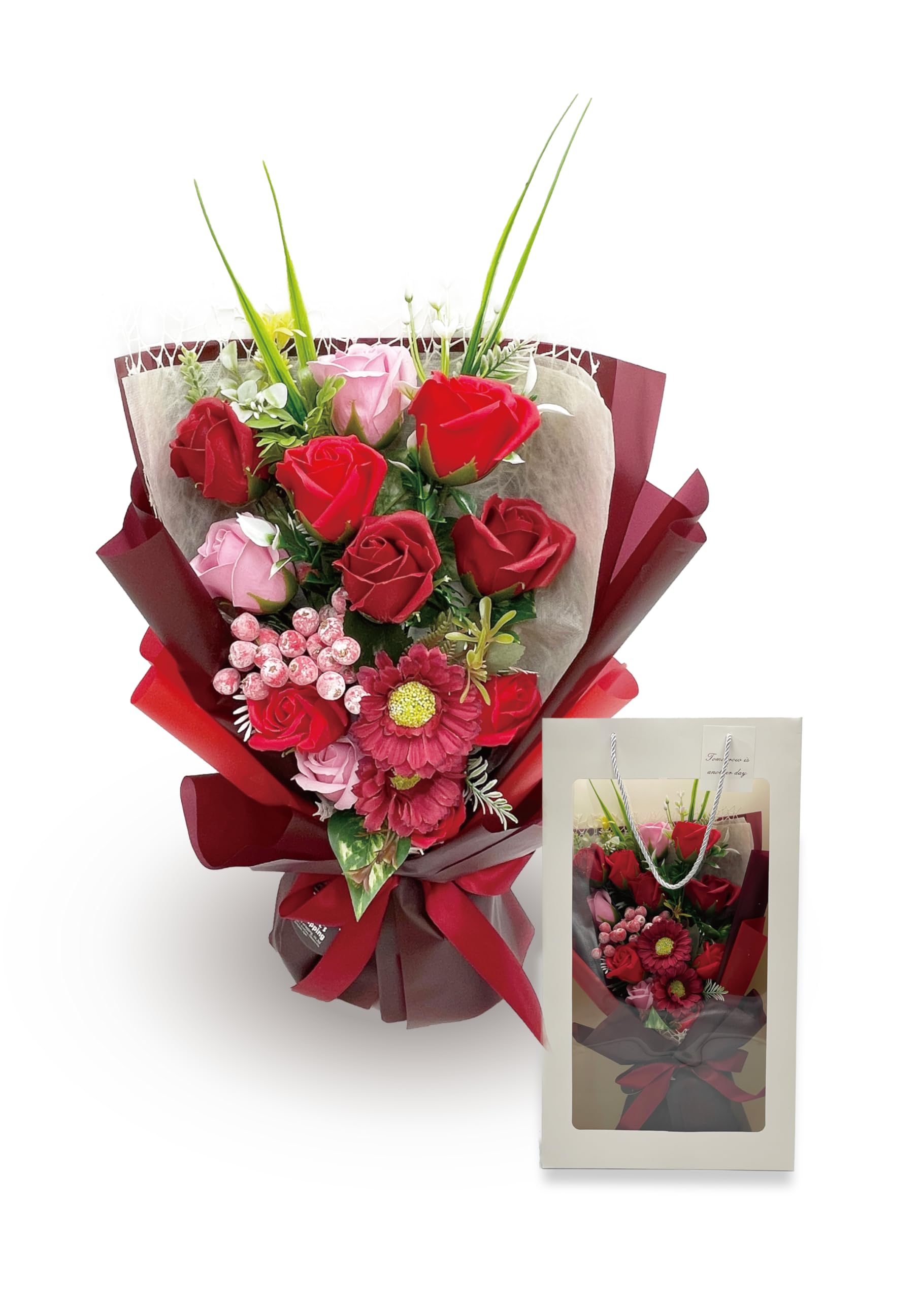 Amazon｜［ 2026年 mamawreath ソープフラワー ］誕生日 お祝 ギフト