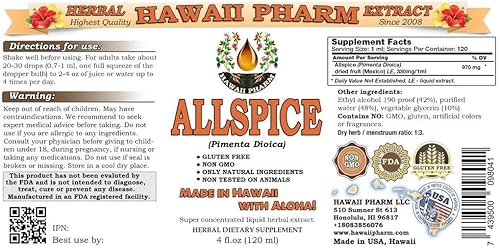 Miniatura 2 de Allspice (Pimenta Dioica) Extracto de líquido tintura 4oz (4.1fl oz)