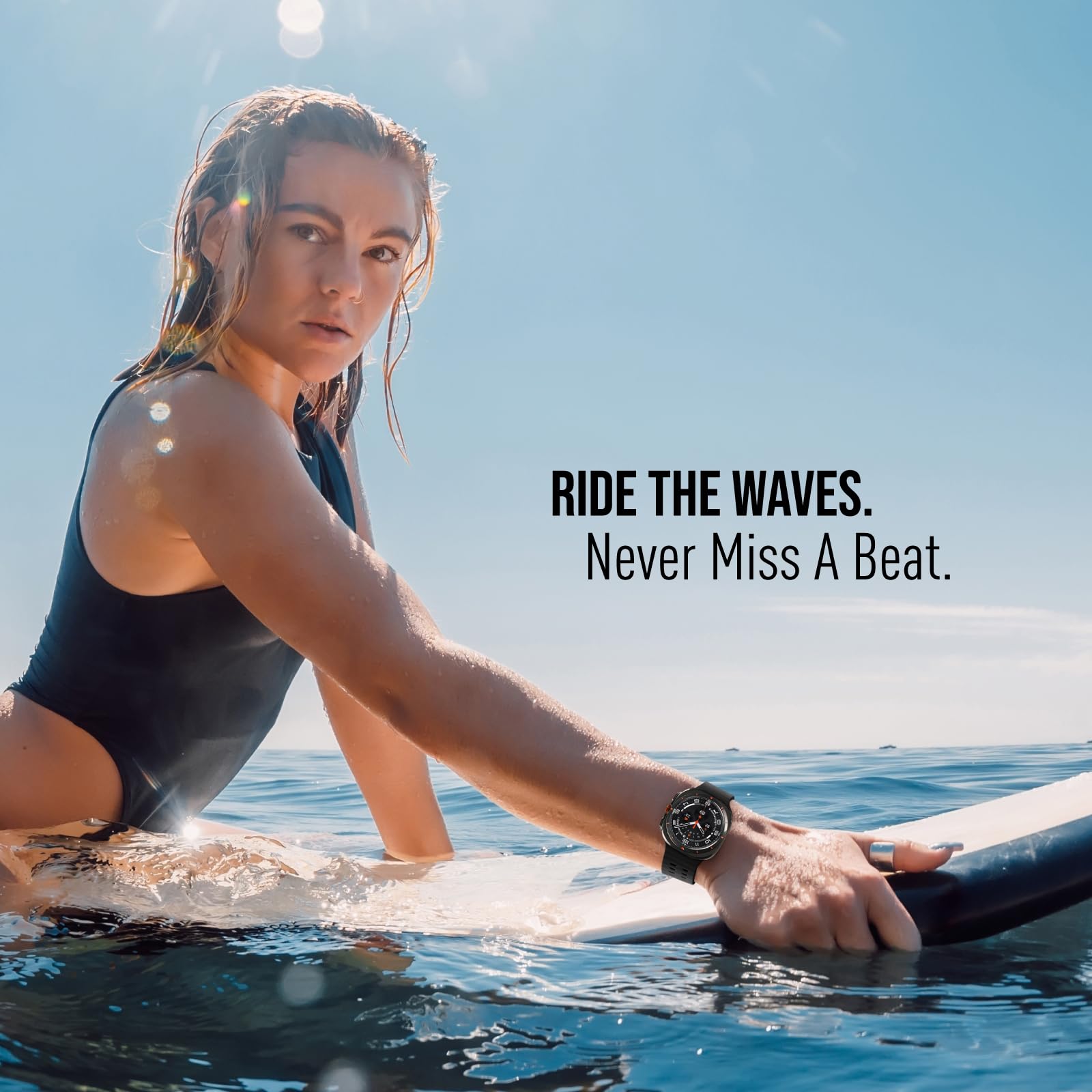 Acextro Lot de 6 bracelets de sport marin compatibles avec Galaxy Watch Ultra 47 mm (2024), Samsung Watch 7 Ultra pour homme et femme, bracelet en silicone respirant, motif océan, sans espace