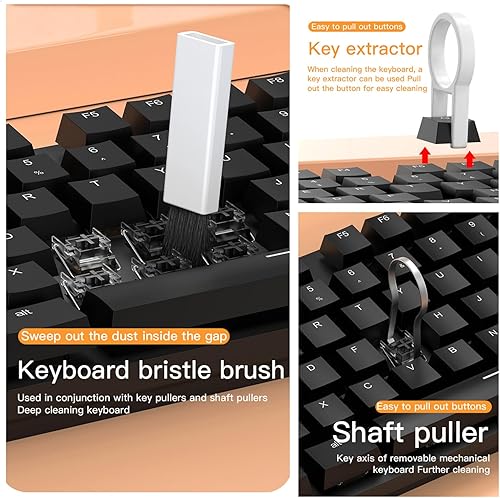 Miniatura 4 de Kit de limpieza multifuncional 20 en 1 para Apple Airpods, iPhone, puerto de carga de almohadilla, kit de herramientas limpiadoras de reparación