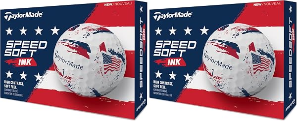 テーラーメイド(TAYLOR MADE) TMJ24 SpeedSoft INK 12個入り スピードソフト インク ブルー ゴルフボール 2024年モデル - 4