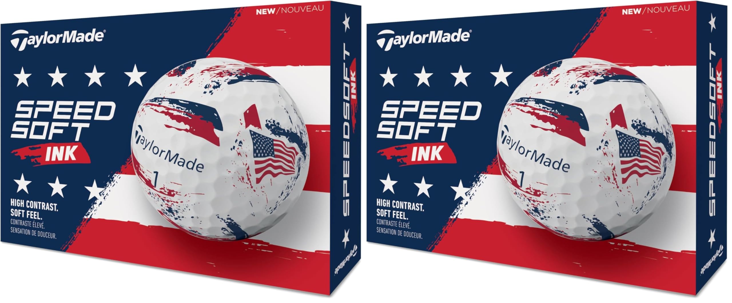 テーラーメイド(TAYLOR MADE) TMJ24 SpeedSoft INK 12個入り スピードソフト インク ブルー ゴルフボール 2024年モデル - 4