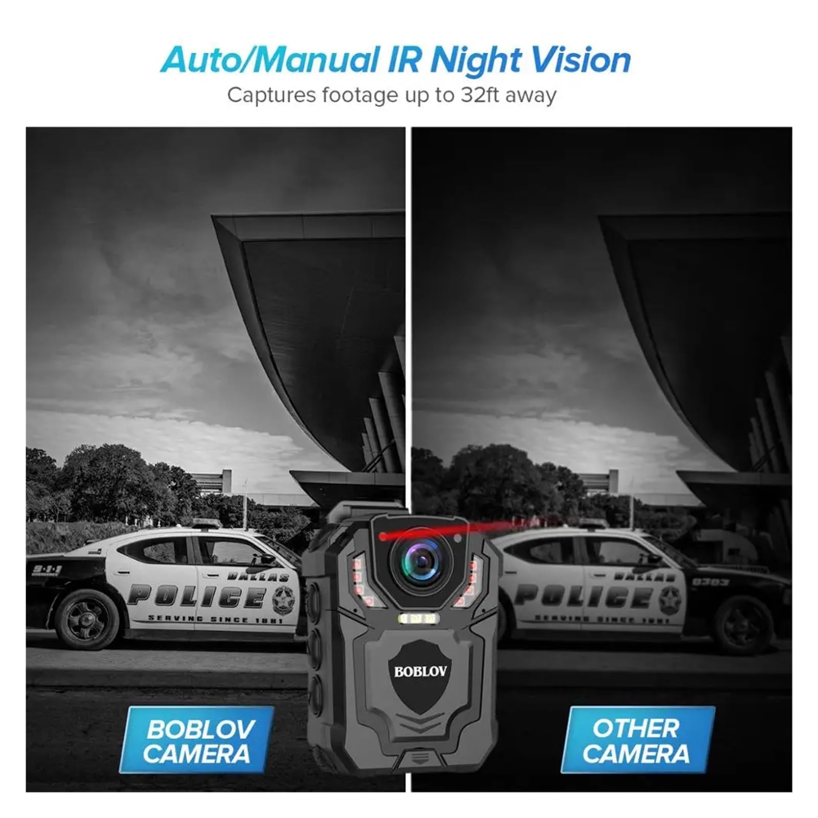 Camara Corporal, Cámara Corporal T5 grabación cámara de policía portátil aplicación de la Ley visión Nocturna grabación en Bucle DVR Mini cámara(with 32GB Card)