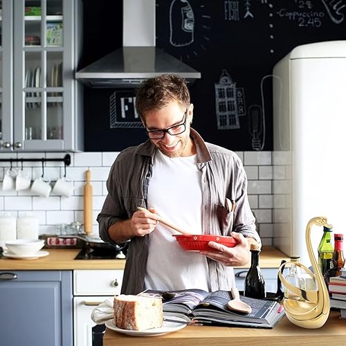 Miniatura 4 de Organizador de cubiertos de cisne, soporte para cuchara, tenedor, cuchara de aleación de zinc, organizador de cubiertos con forma de cisne, soporte