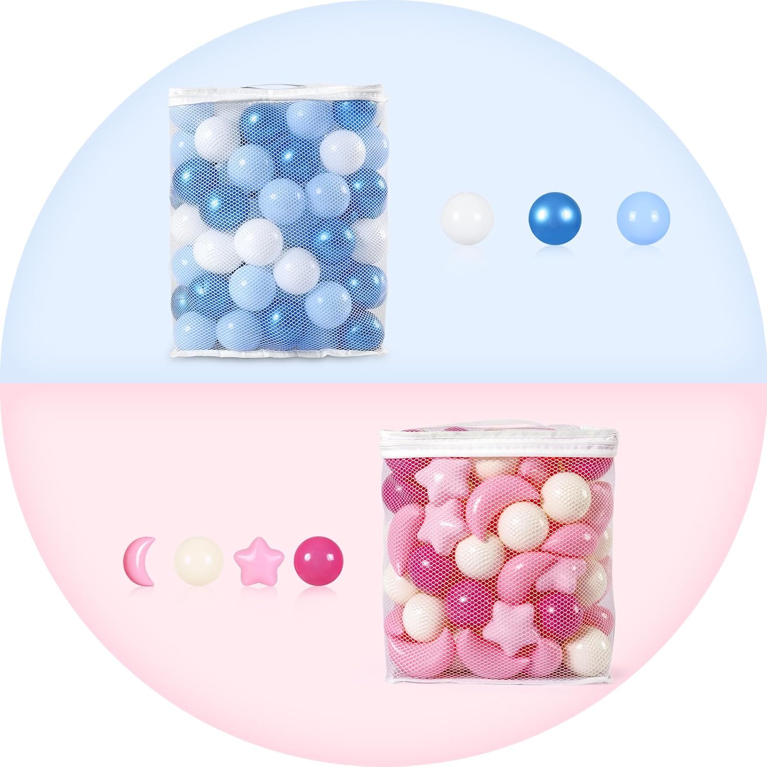 GOGOSO 200pcs Shape Ball Pit Balls Friendship bracele Decoration