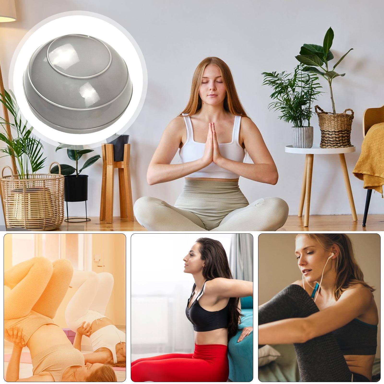 Mezza Palla Per Equilibrio Con Fasce Elastiche E Pompa - Attrezzo Fitness Per Stabilità E Pilates (Rosa)