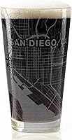 Vista 12 de ALBUQUERQUE NEW MEXICO Engraved City Street Map Beer Pint Glass Perfect Drinking Gift Idea & Unique Decor!
