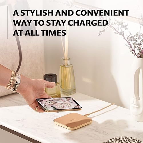 Miniatura 4 de Courant Catch1 Classics - Almohadilla de carga inalámbrica de cuero italiano - Compatible con iPhone 15, 14, 13, 12, 11, X, Samsung Galaxy S23, S22,