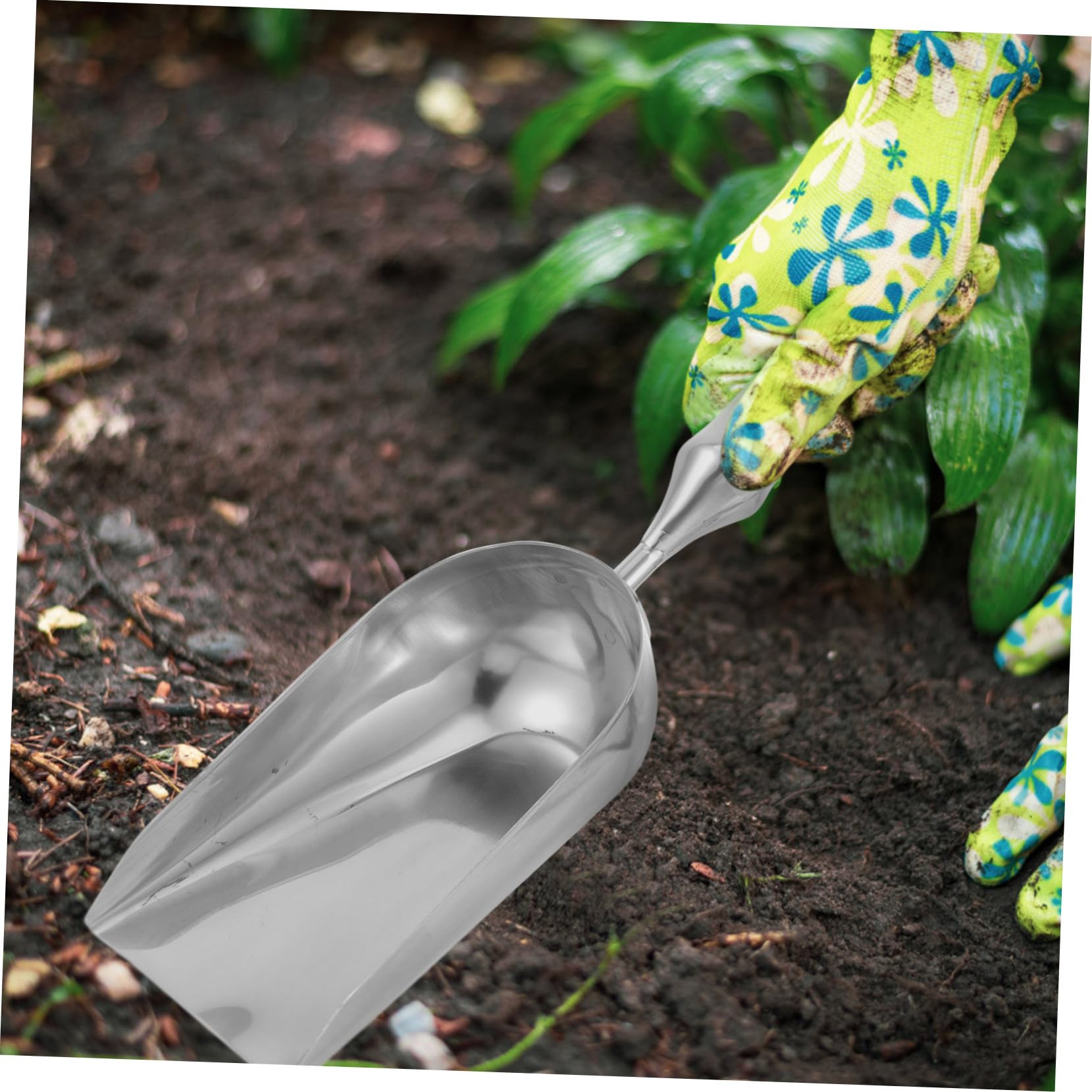 Yardwe 3St kleine Gartenkelle edelstahlspachtel gartenwerkzeuge Handspaten Handschaufel für die Gartenarbeit Hecke Garten Schaufel Garten kleine Schaufel Rostfreier Stahl Silver