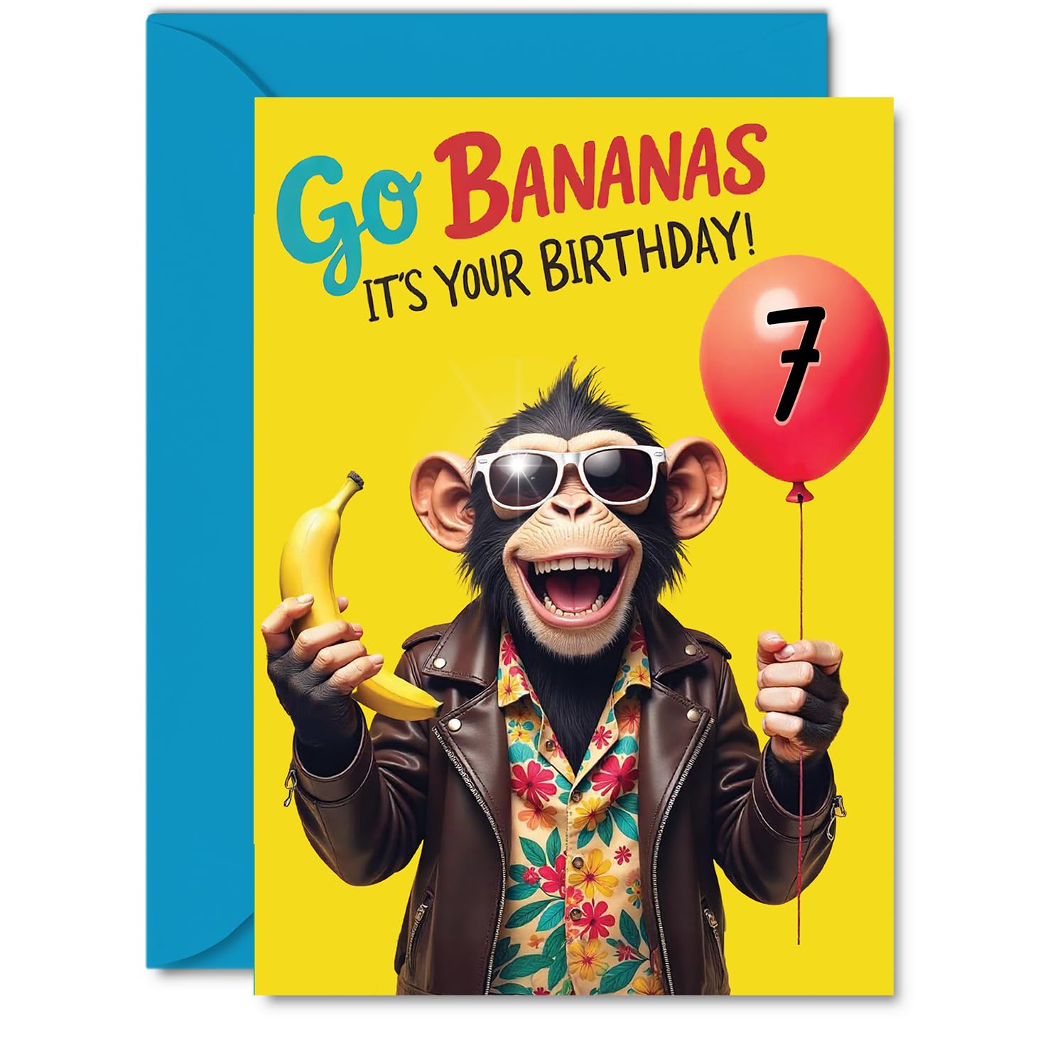 7th Birthday Cards for Girls and Boys