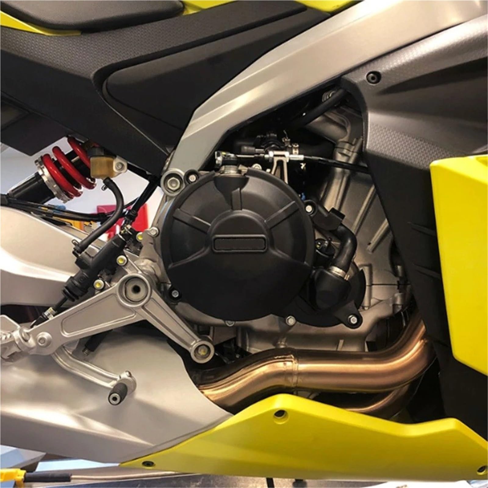 Tapa Protector De La Tapa del Motor para Aprilia RS660, para Tuono, para TUARER 660 RS 2021 2022 2023 Protección Embrague Bomba Agua Kit Cubierta Protección Embrague Motor