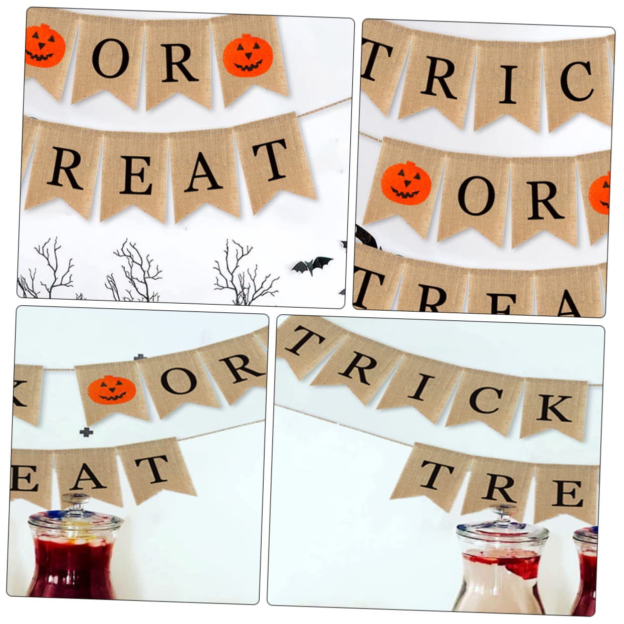 Alipis 3piezas Guirnalda De Banderines De Halloween Decoración Colgante Banners De Para Celebraciones De Halloween Interiores y Exteriores